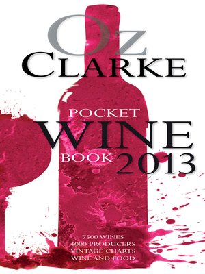 cover image of Oz Clarke Pocket Wine Book 2013